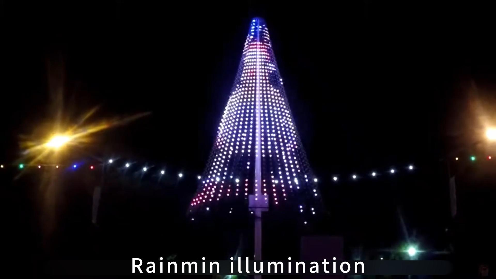 Commercial Façade Animation: 60M String Lights Pixel Mapping