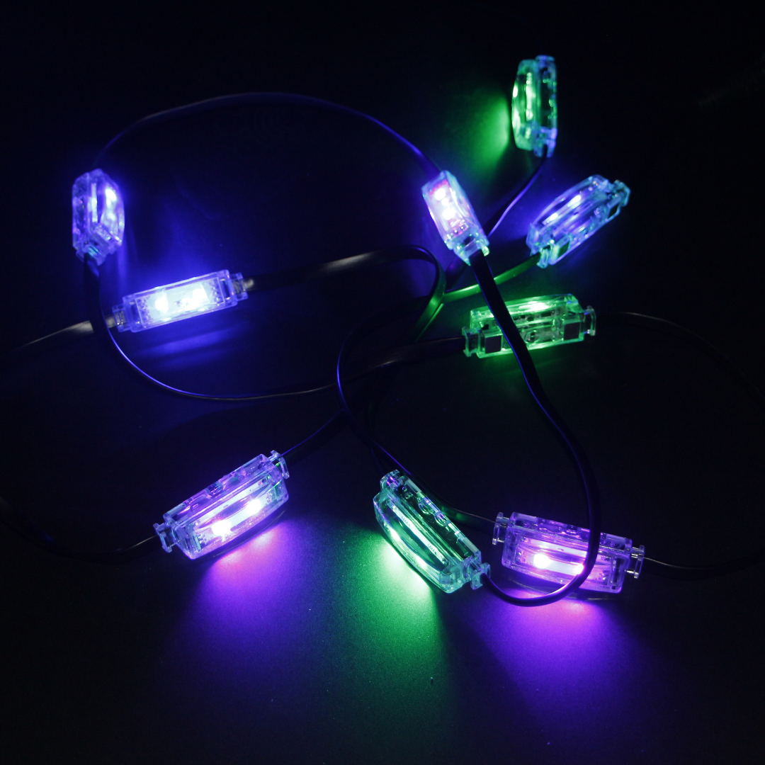 P50M Magnetic Pebble RGBW LED Light - IP66 Waterproof Outdoor Pebble String Lights with Strong Magnets
