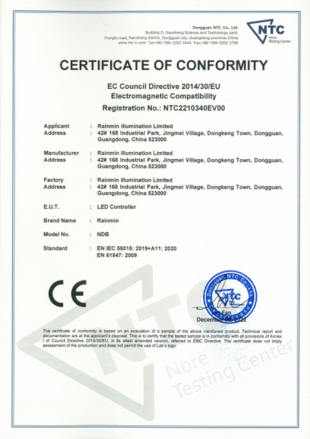  NDB Certificate 