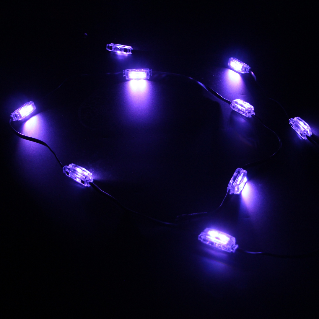 P50M Magnetic Pebble RGBW LED Light - IP66 Waterproof Outdoor Pebble String Lights with Strong Magnets