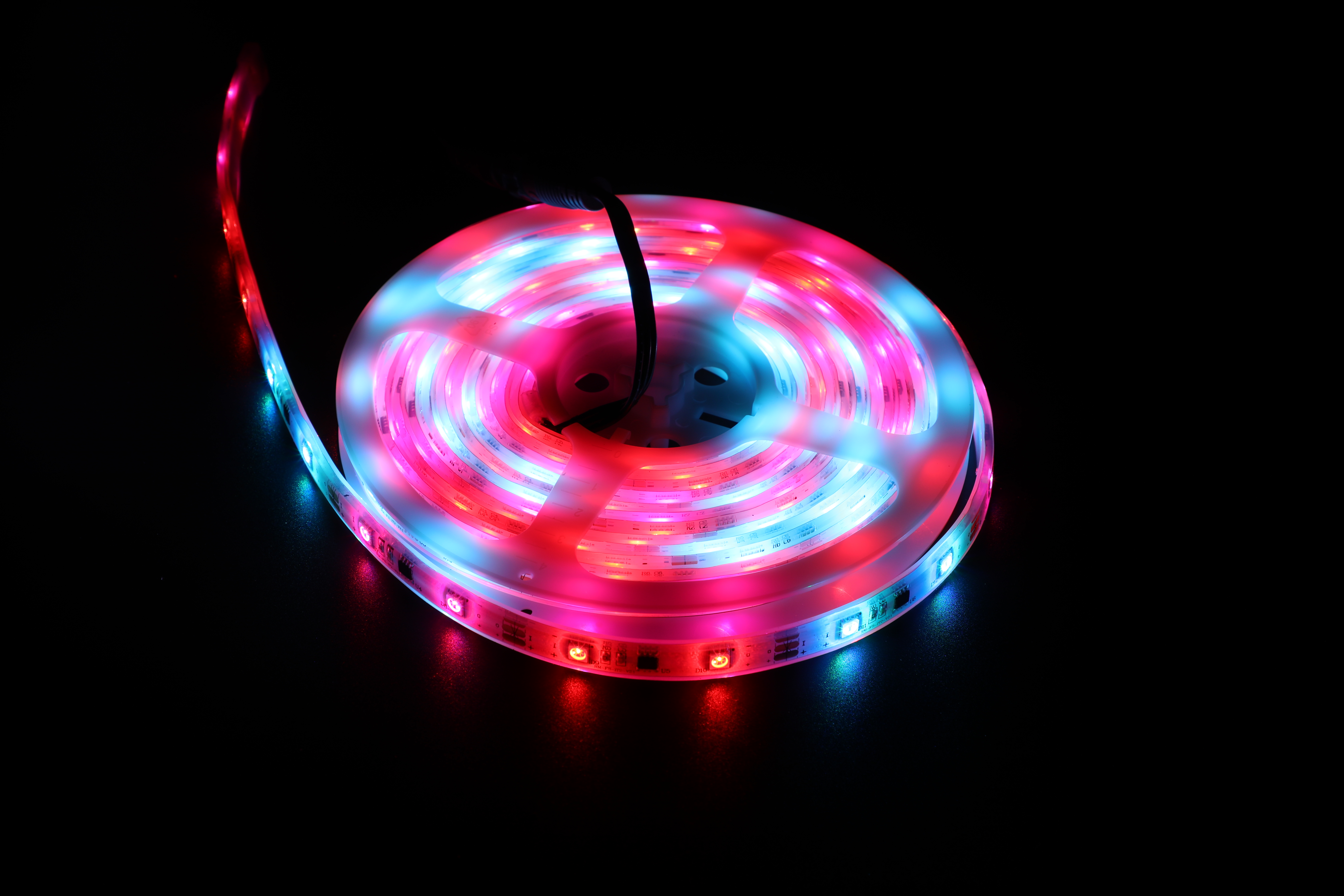 RGB LED strip light for creating ambient lighting