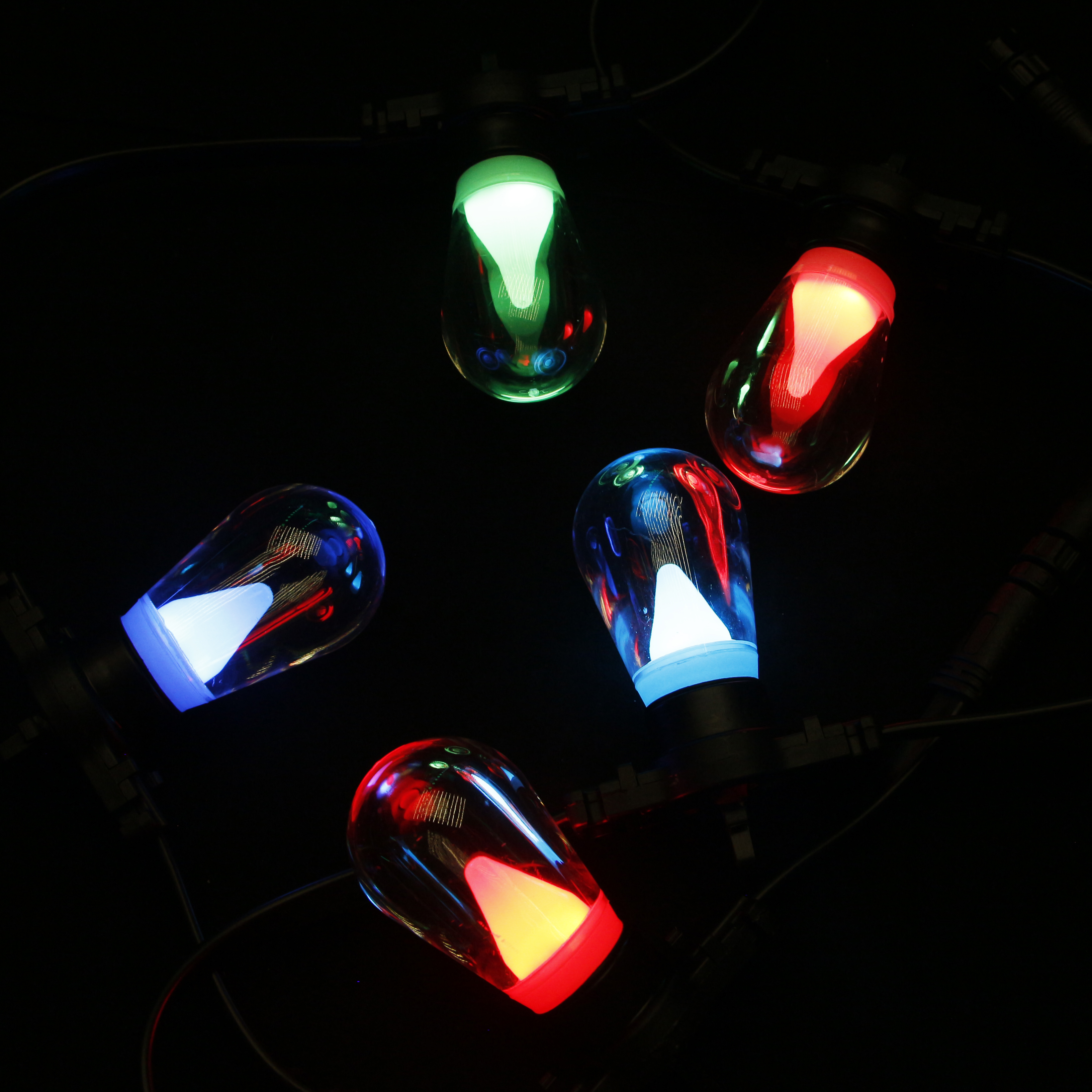 S14 String Light IP66, 360° RGB/RGBW Outdoor Lighting, Custom Bulb Manufacturer