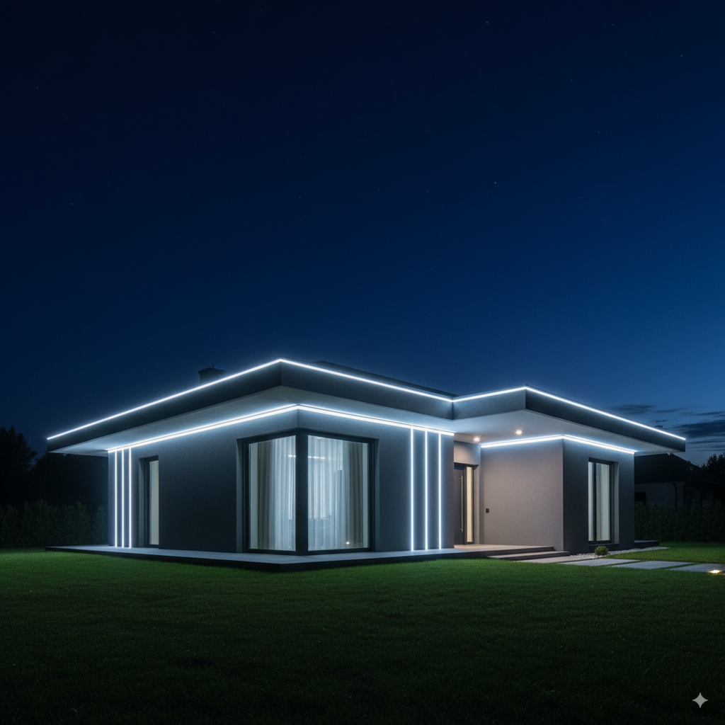 Multiple mounting options neon light configuration