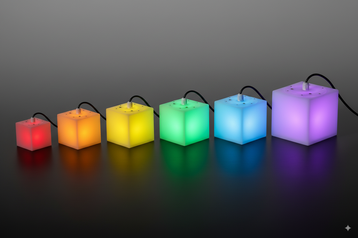 Professional cube light technical details