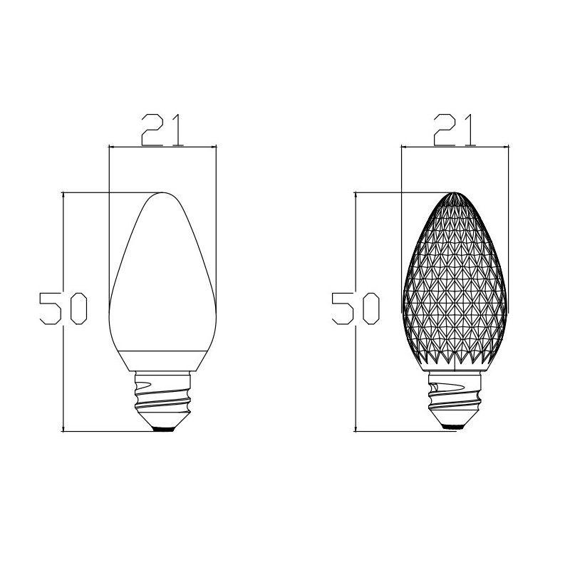 C7 String Light IP66, RGB DIP LED, Custom Outdoor Lighting Manufacturer